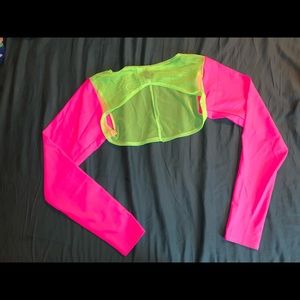 Neon shrug